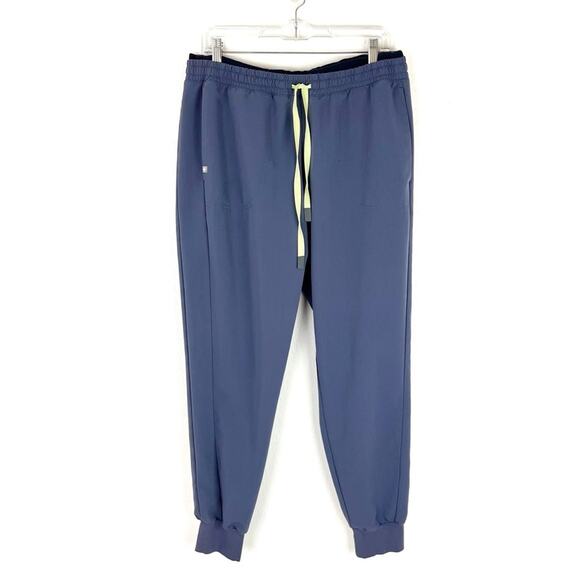 Figs Mari Technical Collection Pant Jogger Drawstring Cuffs 100% Awesome Blue XL - Picture 2 of 10